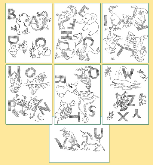 KM2325 Alphabet ABC 3 Quilt - Click Image to Close